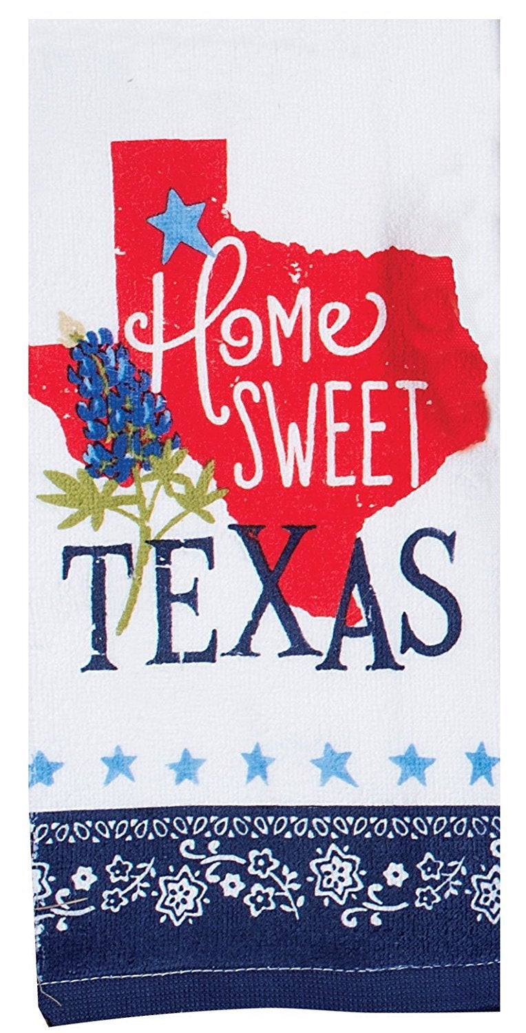 Kay Dee Designs Home Sweet Texas Bluebonnets Tea Towel and Cotton Terry Dishtowel (2 Item Bundle) - Image 3